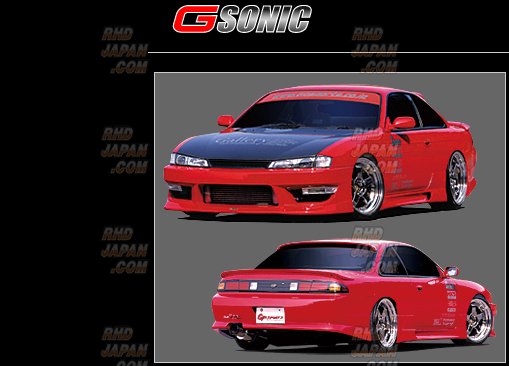GP Sports G-Sonic Zero One Front Bumper - Silvia S14 Kouki Model